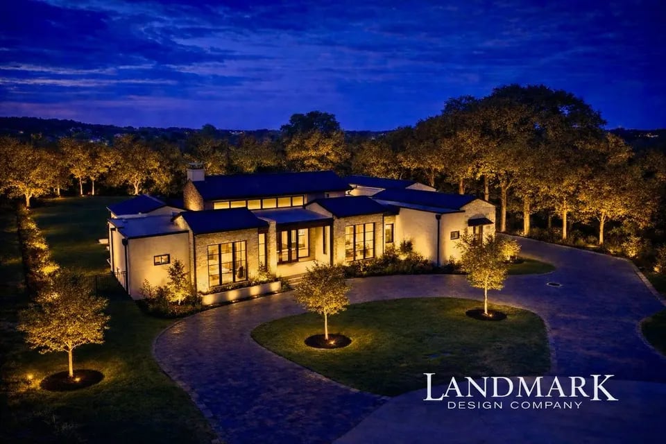Warm architectural lighting
